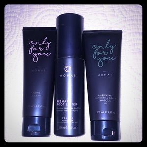 Monat -root lifter, curl cream, charcoal masque